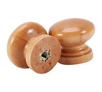 Haofy 10 Uds S/M/L Tirador De Muebles De Madera Natural Tirador De Armario De Cocina Cajón Perilla De Puerta De Armario(33MM)