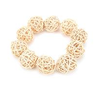 Haofy 10pcs Sepak Takraw Toy Color Rattan e Inofensivo Animal Pequeño Chew Vine Bola (Color primario 3CM)