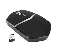 Haofy 2.4 G Mouse Inalámbrico Black Tipo C Carga 4 Botón 800 1200 1600dpi, Mouse USB para Carga para Laptop, Inalámbrico Ergonómico con Conexión de 2 Años, Oficina Comercial