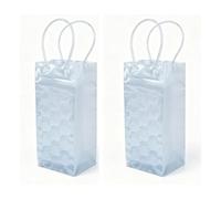 Haofy 2 Bolsas Enfriadoras de Vino de Gel Congelables, Enfriador Reutilizable de Manga de Vino de Hielo para Botella Espumosa de Champán Blanco 3,78x9,84 Pulgadas (WHITE)