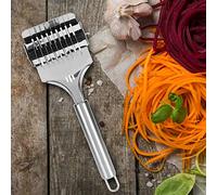 Haofy 2 Piezas Cortador de Masa con Rodillo para Pasta, Cómodo, Cortador Manual de Fideos para Hacer Pasta Casera, Compacto, 8,7x2,8 Pulgadas, Ligero, 7,3 Onzas, Versátil Corte de Ajo y Cebollino