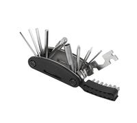 Haofy 20 en 1 Bicicleta Herramienta de Reparación Profesional Multitars para Mantenimiento de Bicicletas - Diseño Compacto, para Acampar y Viajar - Steelabs de Carbono Electroplacado (BLACK)