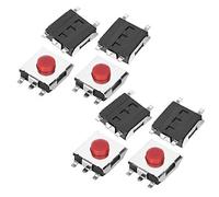 Haofy 200 Uds Interruptor de Botón Táctil Duradero Mini Microinterruptor para Producto Electrónico Interruptor de Llave Remota de Coche, Material de Latón