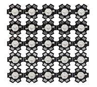 Haofy 25pcs 3W LED Chip de luz ultravioleta 395nm-400nm Chips de diodo de cuentas de lámpara UV de alta potencia con base de aluminio