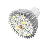 Haofy 28W Full Spectrum E14/GU10 LED Grow Light Bombilla de Lámpara de Cultivo para Plantas de Flores 85V-265V LED Grow Light Bombillas de Luz de Espectro Completo (GU10)