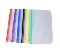 Haofy 31 Sobres de Plástico con Cremallera Multicolor Tamaño A6, Carpetas de PVC Reutilizables Impermeables con Diseño Translúcido para Almacenamiento en Oficina, Aula y Dormitorio