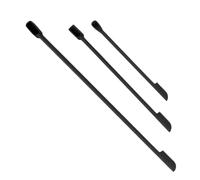 Haofy 3pcs Mini Silicone Spatulas Spatula Set, Raspador de Cucharadas de Doble Extremo para Botella Cosmética y Luz de Jarra de Mermelada de Frutas, Espátula de Jarra Pequeña de (BLACK)