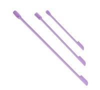 Haofy 3pcs Mini Silicone Spatulas Spatula Set, Raspador de Cucharadas de Doble Extremo para Botella Cosmética y Luz de Jarra de Mermelada de Frutas, Espátula de Jarra Pequeña de (Violeta)