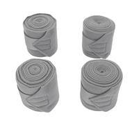 Haofy 4 Vendas para Piernas de Polo para Caballos, Vendajes Protectores para Piernas Ecuestres de Forro Suave con Cierre Ajustable, para Suministros para Caballos y Competiciones de (Grey)