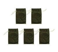 Haofy 5 Bolsas de Terciopelo con Cordón para Joyería, Dados, Tarjetas de Tarot, Almacenamiento, Bolsa de de Lujo Suave, Embalaje para Mujeres, Accesorios de Viaje, Piedras Preciosas (GREEN)