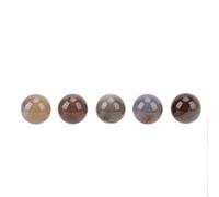 Haofy 5 Piezas de Agadas Gris Bolas Agadas Esferas de Piedra Mineral Bolas de Piedra Mineral para Joyas que Hacen Rellenos de Jarrones de Decoración del Hogar con Textura única