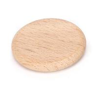 Haofy 50 Rodajas Redondas de Madera en Blanco, Astillas de Haya para Manualidades, Perfectas para Decoración del Hogar y Proyectos de Arte (3,8 CM)