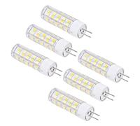 Haofy 6PCS G4 Bombilla de Lámpara de Pared de Disipación de Calor Rápida para Lámparas de Araña, PC + Cerámica (G4 7W 64LED)