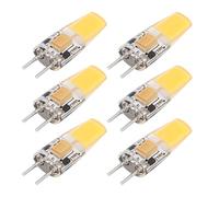 Haofy 6PCS GY6.35 Bombilla, Bombilla Led Regulable 5W AC DC12V COB Bombilla Ahorro de Energía Bombilla de Lámpara de Techo de Silicona para Sala de Estar