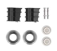 Haofy 8 Anclajes para Escaleras de Piscina, Kit de Fijación Segura de Pasamanos para Piscinas Enterradas con Tubo de 1,7 Pulgadas con Estabilidad Mejorada, Fácil Instalación y Juego Completo de