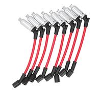 Haofy 8 Piezas de Cable de Encendido de Alto Rendimiento de 10,2 Mm con Núcleo en Espiral de Repuesto de Supresión RFI para V8 4.8 5.3 6.0 6.2 7.0L 2000 2009 Botas de Silicona para