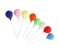 Haofy 8 Uds. Globos en Miniatura para Casa de Muñecas 1:12, Adornos Decorativos de Resina para Decoración de Magdalenas y Pasteles, Ideal para Juegos de Casa de Muñecas para Niños