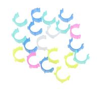 Haofy 80 Clips de Bobina de Hilo, Clips de Plástico en Colores Mixtos Vibrantes para la Organización, Tecnología de Retención de Hilos Seguros, Diseño Duradero y Fácil de Usar, Ideal para Coser y