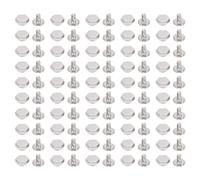 Haofy 8mm Remache Hexagonal Tornillo Ranurado Conjunto 600 Unids Vinculante para la Artesanía de Cuero Ropa Bolsas Zapatos Fácil Instalación Durable Material de Aleación de Zinc 15 (SILVER)