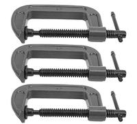 Haofy Abrazadera C para Carpintería, Accesorio Industrial Templado Antidesgaste, 3 Piezas para Profesionales de Suministros Industriales