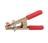 Haofy Abrazadera de Conexión a Tierra de Latón Tipo 300A, Herramienta de Sujeción Firme para Soldador, Soldadura por Resistencia, Apertura de 45 Mm, Fabricación de Automóviles (cubierta roja)