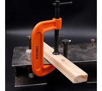 Haofy Abrazadera de Tornillo Gruesa de Alta Resistencia Abrazadera de Varilla de Acero Al Carbono Duradera para Soldar Acero de Construcción de 3 Pulgadas (1 pulgada)