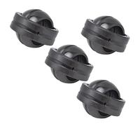 Haofy Accesorio de Rodamiento Radial Ranurado Profundo, Juego de Rodamientos Lisos Esféricos de 4 Piezas para Maquinaria de Ingeniería, Alta Capacidad de Carga, Diámetro Interior de 20 Mm a 40 Mm