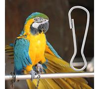 Haofy Accesorios de Aves de 100 Piezas Gancho, Espesas Clips C, Ganchos de Metal Enlaces de Cadena Snaps Set con de Calidad y Fácil de Usar para el de Juguete de Aves, Suministros de Jaula