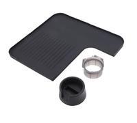 Haofy Accesorios para Máquinas de café Base de Soporte para Portafiltro con Anillo Dosificador y Tapete Antideslizante para Apisonamiento Estable Adecuado para ES601 ES655 ES701 para Barista