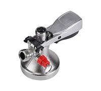 Haofy Acoplador de Barril de Acero Inoxidable Tipo G, Dispensador de Cerveza de Barril con Válvula de Aire para el Hogar, Bar, Hotel, Restaurante, Acero Inoxidable 304, Cromado