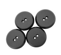 Haofy Adaptador de Almohadilla de Gato de Alta Resistencia para Proceso de Elevación Simplificado Apto para C6 C7 C8 1997-2021 Aleación de Aluminio Paquete de 4 (Black)