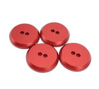 Haofy Adaptador de Almohadilla de Gato de Alta Resistencia para Proceso de Elevación Simplificado Apto para C6 C7 C8 1997-2021 Aleación de Aluminio Paquete de 4 (Rojo)