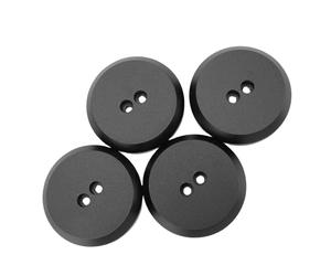Haofy Adaptador de Almohadilla de Gato de Alta Resistencia para Proceso de Elevación Simplificado Apto para C6 C7 C8 1997-2021 Aleación de Aluminio Paquete de 4 (Black)