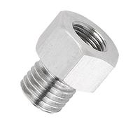 Haofy Adaptador de Aluminio de 1/8 NPT Hembra a M12x1.5 Macho, Montaje de Fugas con Ajuste de Rosca de Precisión, Compromiso Constante para Instalación de Sensores Automáticos, Proyectos Hidráulicos