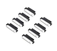 Haofy Adaptador de Banda de Reloj de Metal con Aguja, para Ajuste para el Conector de Reloj Inteligente de 18-22 Mm, Negro, Reemplazable Acero Inoxidable, Juego con la Herramienta de