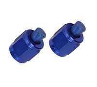 Haofy Adaptador de Bloqueo de Manguera de Tuerca de Tubo de, Tapa de Extremo de Llamarada Hembra a Prueba de Fugas de Aleación de Aluminio AN4 para Ajuste Universal Automotriz