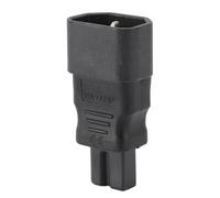 Haofy Adaptador de Corriente IEC320 C14 a IEC320 C7, Soluciones de Energía Seguras y Confiables para Servidores, PDU, UPS, Cobre, PVC, 125-250V, 2 uds.