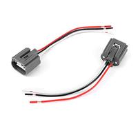 Haofy Adaptador de Mazo de Cables de Enchufe Hembra H13 9008, Enchufe LED de Cerámica de 12 V para Reemplazo de Bombilla de Faro, Calor 400 °F, 2 Piezas de Conector Flexible, Carcasa