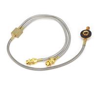 Haofy Adaptador de Quemador de Camping Manguera Adaptador de Estufa de Gas Duradero para Barbacoa Al Aire Libre, Manguera de Cobre de 70 Cm para Acampar o Conducir