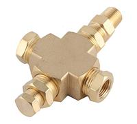 Haofy Adaptador de Sensor Conector de Latón de para Temperatura de Presión de Aceite 1/8-27 NPT 1/4-18 NPT, Accesorios Universales para Coche