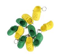 Haofy Adorable Mini Llavero de Zapatilla, Llavero de Zapato de Silicona Duradero para Puerta de Pared, Camping, 10 Piezas