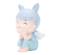 Haofy Adorno de Conejo de Resina para Decoración de Tartas, Figura de Oreja de Conejo con Cara Sonriente, Acabado de Mini Escultura 3D para Cumpleaños, Pascua, Baby Shower, Escritorio, Decoración