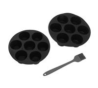 Haofy Air Fryer Molde para Muffins de Silicona de 7 Tazas para Freidoras y Microondas - Diseño Flexible Antiadherente Reutilizable de 7 y 8 Pulgadas de Fácil Liberación para Cocinas Pequeñas