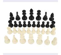 Haofy Ajedrez Internacional de Plástico Chessman Mano de Obra Fina Interacción Entre Padres e Hijos Desarrollar Inteligencia para Todas Las Edades No Contiene Tablero de Ajedrez Material PP 34PCS