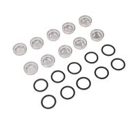 Haofy Ajuste de Freno para el Kit de Lente de Vidrio de Cilindro Maestro con Anillo O, Conjunto de 10 para ATV de Motocicleta, Observación de Nivel de Aceite Transparente (18 mm)