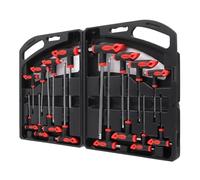 Haofy Ajuste Hexagonal con en T para Juego de Llaves de Estrella, Herramientas de Reparación Duraderas y Eficientes para Mantenimiento de Automóviles, Mejoras para el Hogar, Acero Al Cromo-vanadio