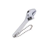 Haofy Ajuste Portátil Ajustable para Mini Llave Inglesa para Llavero para Hogar Industrial con Material de Acero Galvanizado (Plata galvanizada de 2,5 pulgadas)