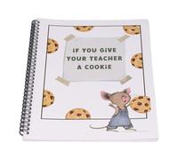 Haofy Álbumes Libro de Regalo de Agradecimiento Papel Premium Recuerdo Personalizado para el Educador Gracias Si le das a Tu Maestro una Galleta Apreciación del Maestro Nan