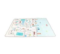 Haofy Alfombra de Juegos para Bebés Espuma XPE No Tóxica Lavable Plegable Impermeable Antideslizante Doble Cara 180x150 Cm 0,5 Cm de Grosor - Alfombra para Gatear para el Tiempo Boca Abajo con Bolsa
