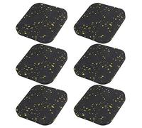 Haofy Alfombrilla de Goma para Cinta de Correr, Suave, Antideslizante, Resistente Al Impacto, Aislamiento Acústico, Alfombrilla Amortiguadora, 6 Piezas, para Cinta de Correr, Impermeable Resistente